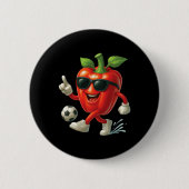 Paprika-Fußball  Button (Vorderseite)