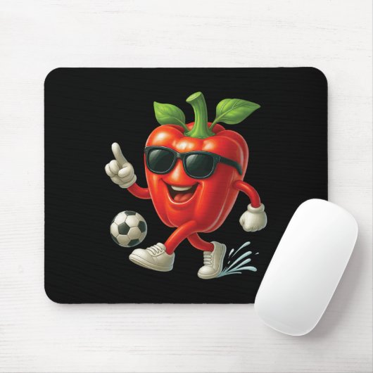 Paprika-Fußball Mousepad (Mit Mouse)