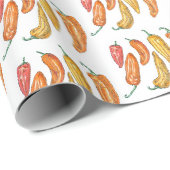Paprika Geschenkpapier (Rolleneckpunkt)