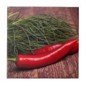 Paprika-Pfeffer Fliese (Vorderseite)