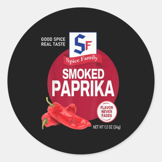 Paprika Sce Group Family Matching Halloween Outfit Runder Aufkleber (Vorderseite)