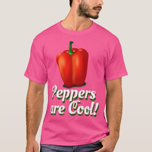 Paprika sind cool roter Paprika T-Shirt (Vorderseite)