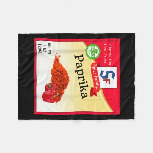 Paprika Spice Group Costume Family Matching Outfit Fleecedecke (Vorderseite (Horizontal))