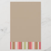 Paprika-Streifen-Muster Briefpapier (Vorderseite)