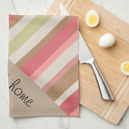 Paprika-Streifen-Muster Handtuch (Viertel Falte)