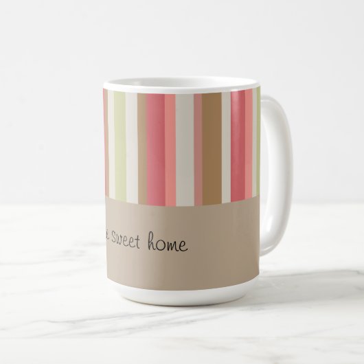 Paprika-Streifen-Muster Kaffeetasse (VorderseiteRechts)