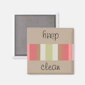 Paprika-Streifen-Muster Magnet (Vorderseite/Rückseite)