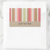 Paprika-Streifen-Muster Rechteckiger Aufkleber (Tasche)