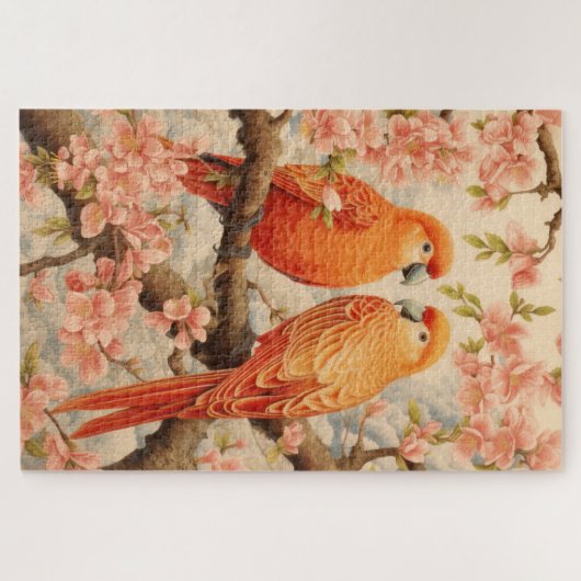 Paprika und Kirschblüte Puzzle (Horizontal)