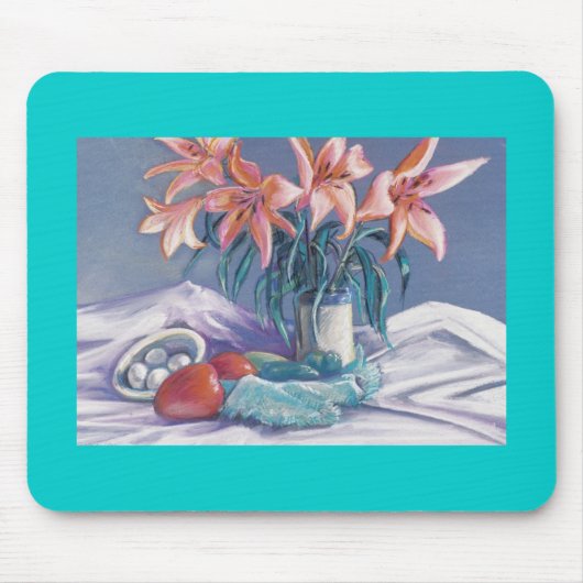 Paprika und Lilien Mousepad (Vorne)