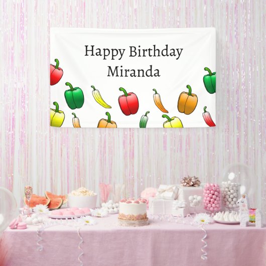 Paprika und süße lange Paprika Banner (Party)