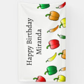 Paprika und süße lange Paprika Banner (Vertikal)