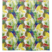 Paprika und tropische Früchte Duschvorhang (Vorderseite)