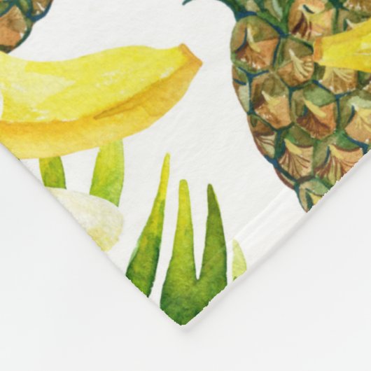 Paprika und tropische Früchte Fleecedecke (Ecke)