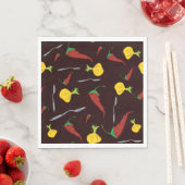 Paprika und Zwiebeln Serviette (Beispiel)