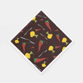 Paprika und Zwiebeln Serviette (Ecke)