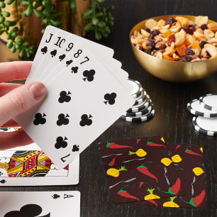 Paprika und Zwiebeln Spielkarten