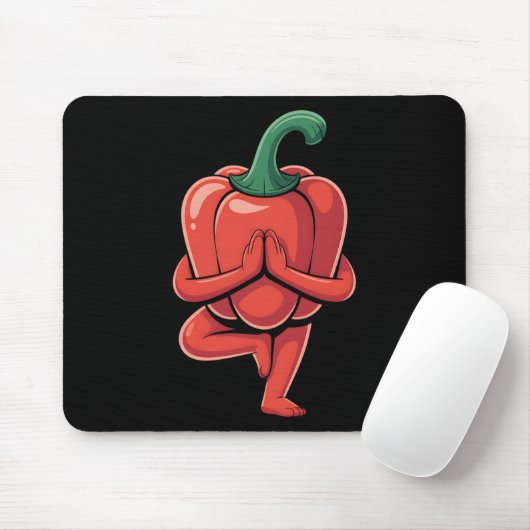Paprika-Yoga Mousepad (Mit Mouse)