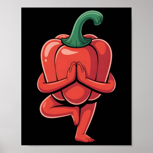 Paprika-Yoga  Poster (Vorne)