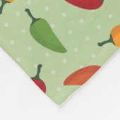 Paprikapfeffermuster Fleecedecke (Ecke)