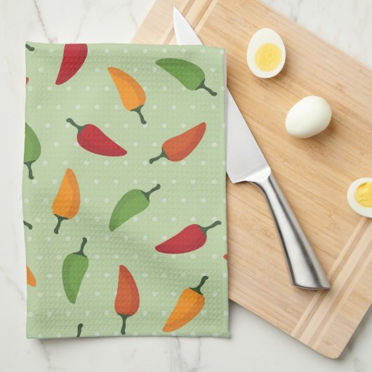 Paprikapfeffermuster Geschirrtuch (Viertel Falte)