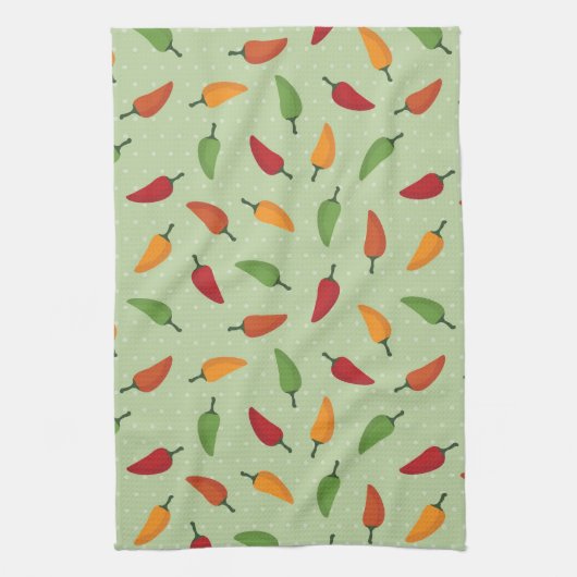 Paprikapfeffermuster Geschirrtuch (Vertikal)
