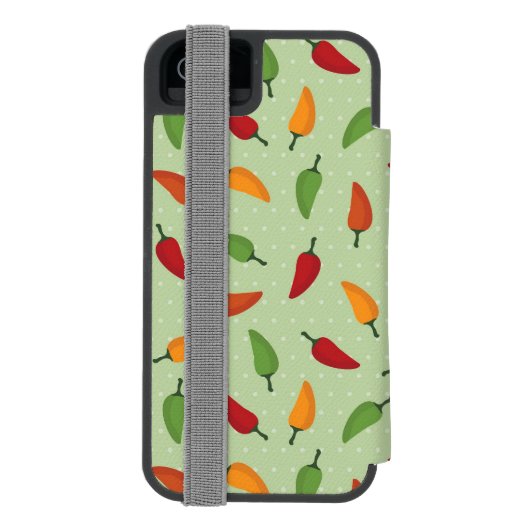 Paprikapfeffermuster Incipio iPhone Geldbeutel-Hülle (Folio Rückseite)