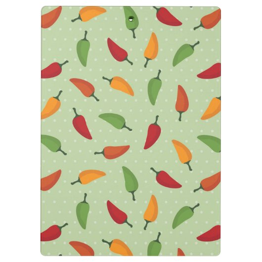 Paprikapfeffermuster Klemmbrett (Rückseite)