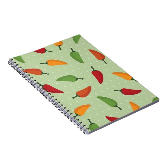 Paprikapfeffermuster Notizblock (Rechte Seite)
