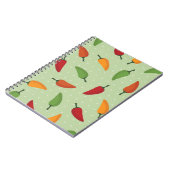 Paprikapfeffermuster Notizblock (Linke Seite)