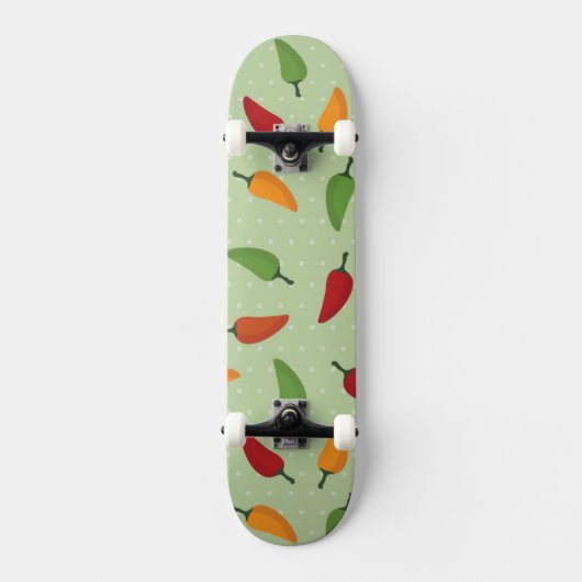 Paprikapfeffermuster Skateboard (Vorderseite)