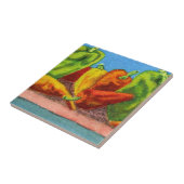 "Paprikaschoten #1" Kitchen Garden Keramik Tile Fliese (Seite)