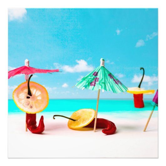 Paprikaschoten am Chili Fotodruck (Vorne)