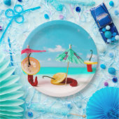 Paprikaschoten am Chili Pappteller (Party)