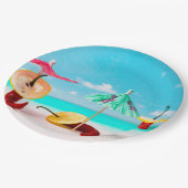 Paprikaschoten am Chili Pappteller (Schrägansicht)