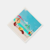 Paprikaschoten am Chili Serviette (Ecke)