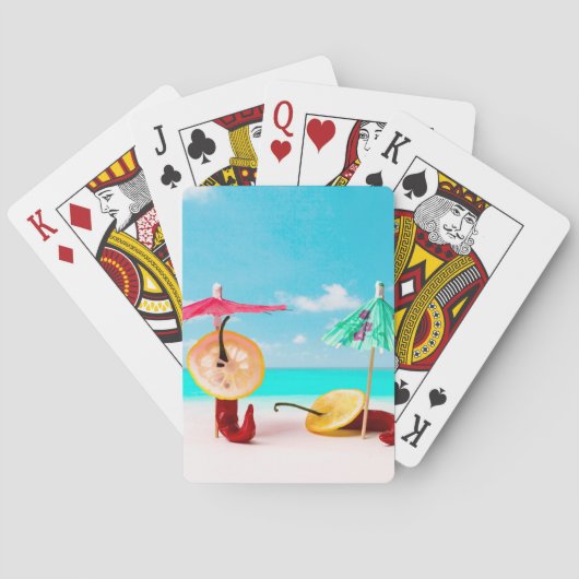 Paprikaschoten am Chili Spielkarten (Rückseite)