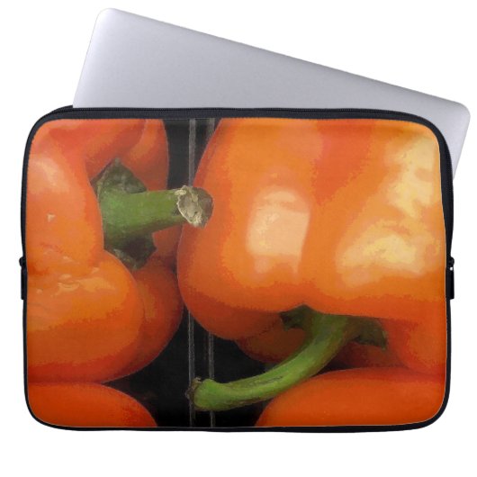 Paprikaschoten am Markt Laptopschutzhülle (Vorderseite)