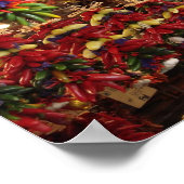 Paprikaschoten am Pike Place Market Poster (Ecke)