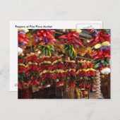 Paprikaschoten am Pike Place Market Postkarte (Vorne/Hinten)