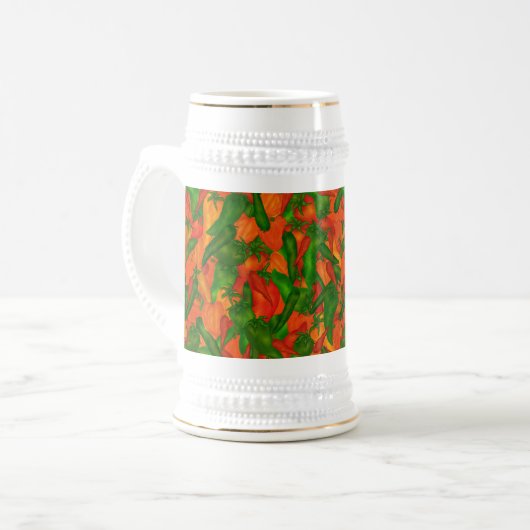 Paprikaschoten Bierglas (Vorderseite Links)