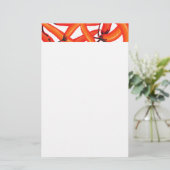 Paprikaschoten Briefpapier (Stehend Vorderseite)