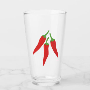 Paprikaschoten des Chilis Glas