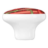 Paprikaschoten des Chilis Keramikknauf (Seitenansicht)