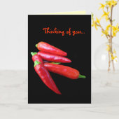 Paprikaschoten des heißen Chilis Karte (Gelbe Blume)