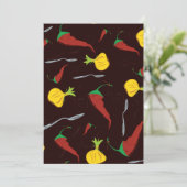 Paprikaschoten Einladung (Stehend Vorderseite)
