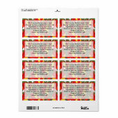 Paprikaschoten Etiketten Geschenke aus der Küche b (Vorne)