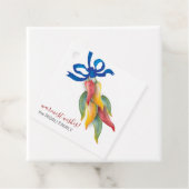 Paprikaschoten für Aquarellfarben-Chili Geschenkanhänger (Beispiel)