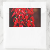 Paprikaschoten für den Chili mit dem Hot-Hanging-M Rechteckiger Aufkleber (Tasche)