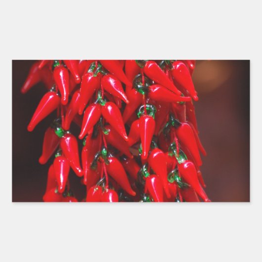 Paprikaschoten für den Chili mit dem Hot-Hanging-M Rechteckiger Aufkleber (Vorderseite)